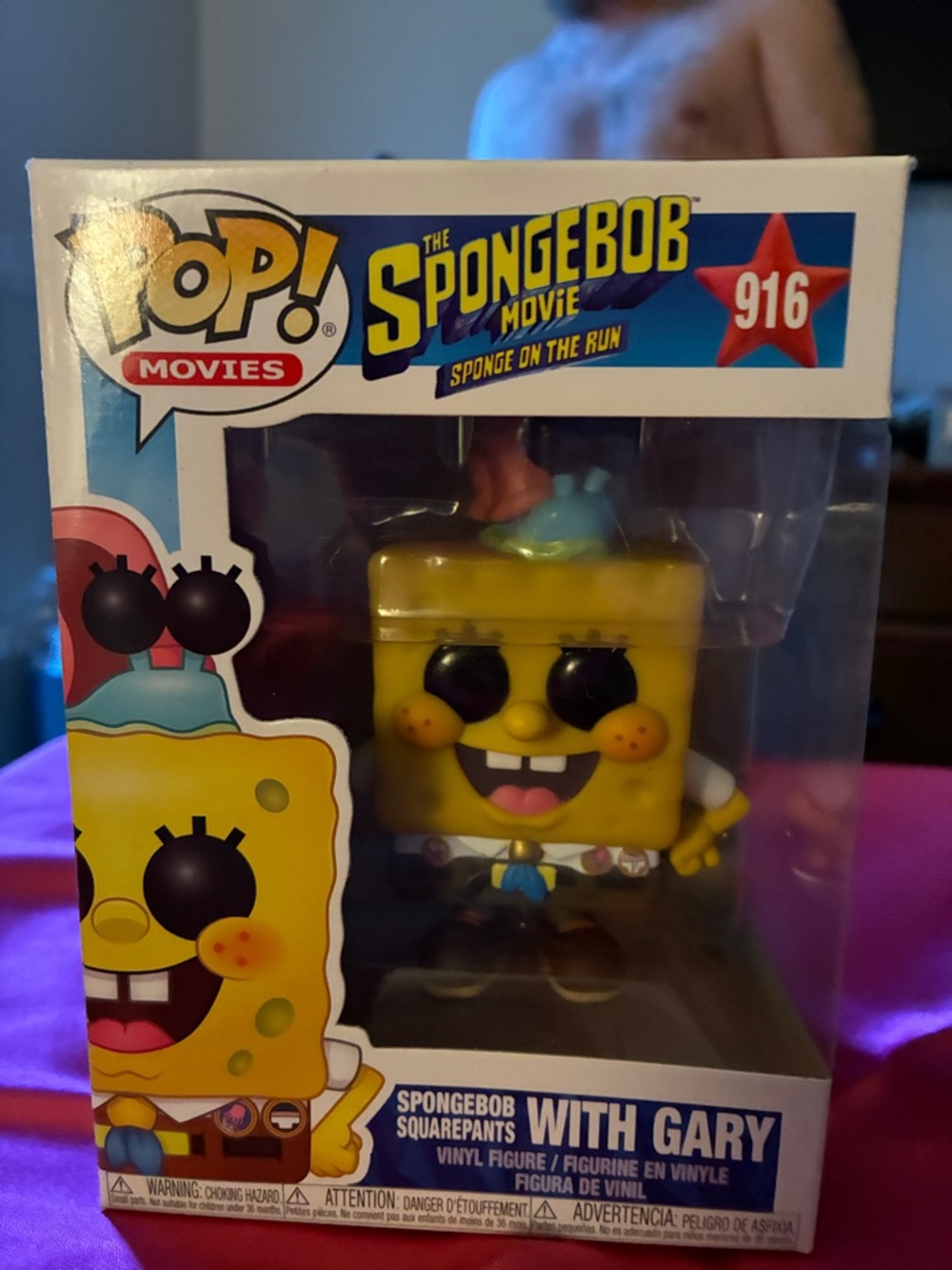 Funko SpongeBob with Gary Vinyl Figure - Yellow, Black, Pink